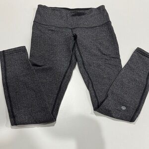 Lululemon Black Herringbone 28” Leggings